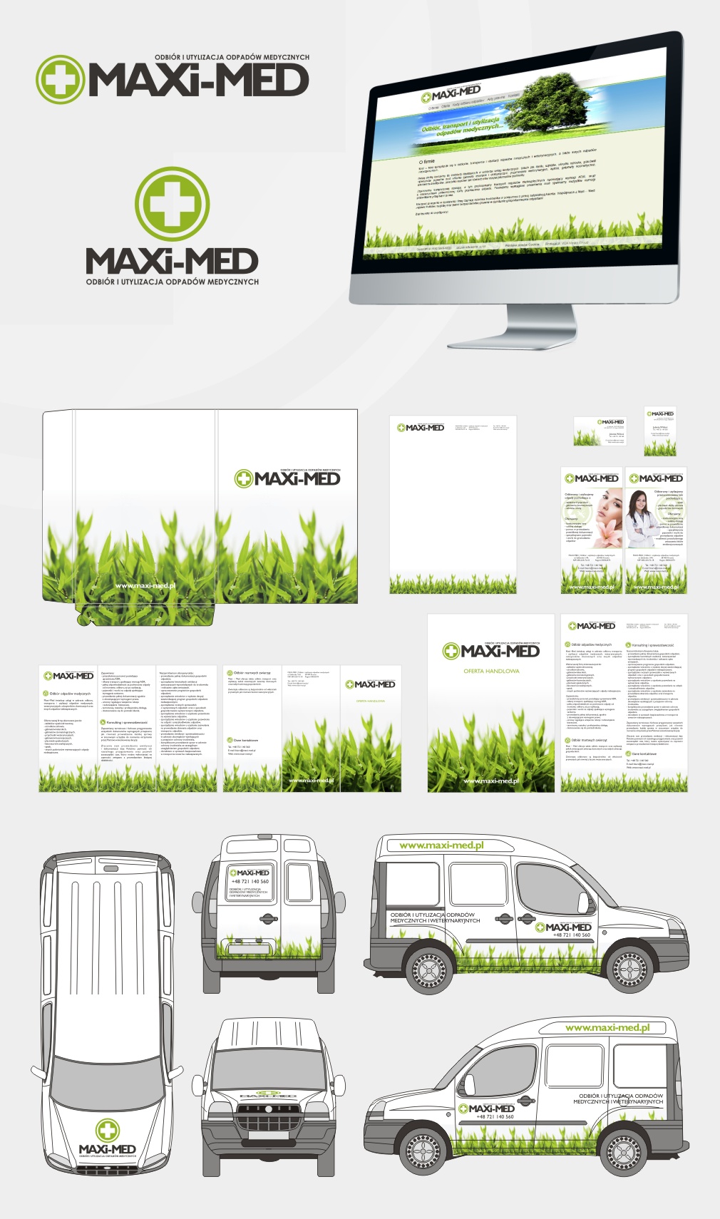 Maxi-Med utylizacja odpadów medycznych - projektowanie stron www, ulotek, wizytówek, bannerów
