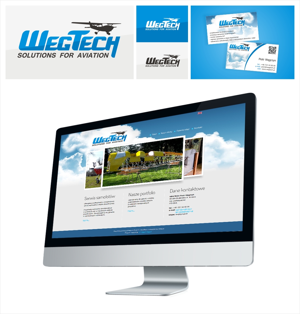 Logo Weg-Tech - projektowanie stron www, ulotek, wizytówek, bannerów